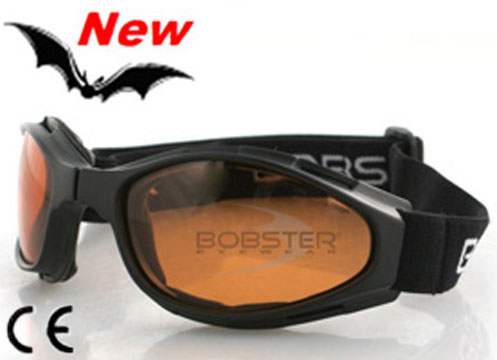 Crossfire Amber Lens Folding Goggles, by Bobster